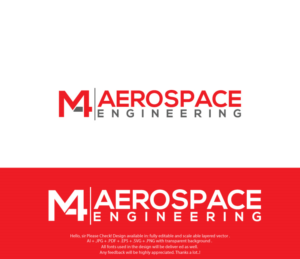 M4 Aerospace Engineering | Diseño de Logo por juie design