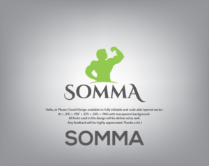 'SOMMA' or 'SOMMA: Study of Muscle, Mobility and Aging' | Logo Design by juie design