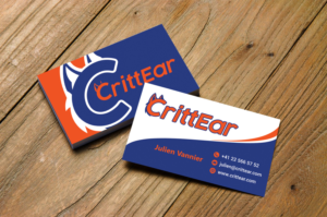 CrittEar business card | Business Card Design by Hardcore Design