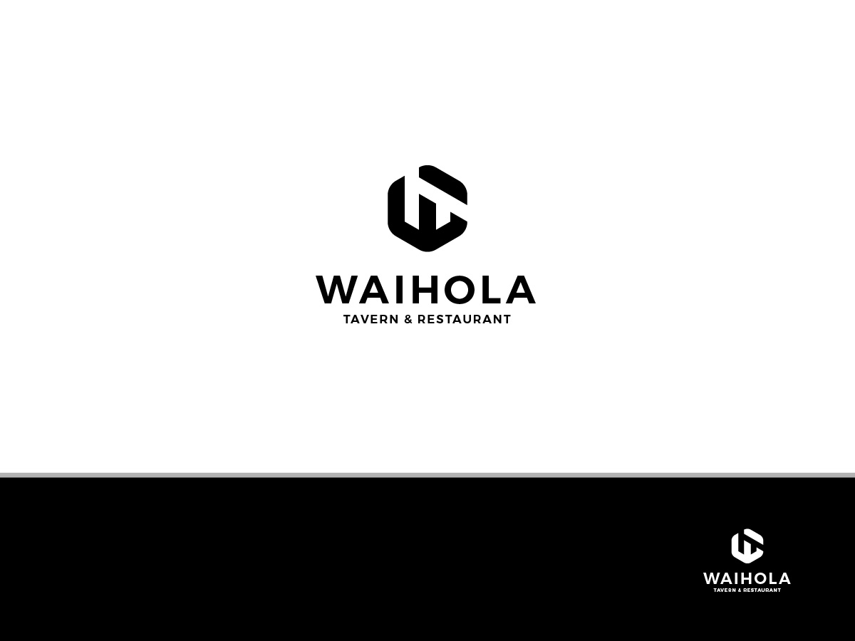 Black Hexagon Logo Design by E-Mind