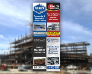 Monument sign design that combines 4 construction companies | Signage Design by mmmarif1982