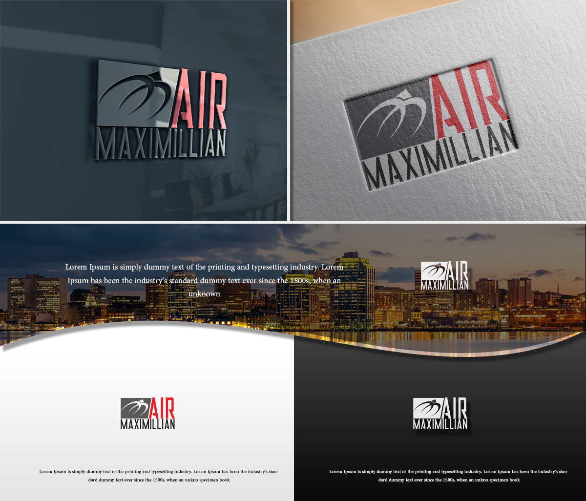 Logo Design by AbdulSalam 2 for Maximillian Air | Design #18325923