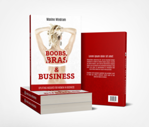 Boobs, Bras and Business | Book Cover Design by Pinky 