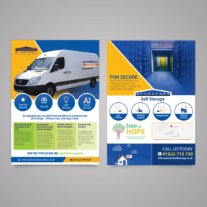 Aylesford Couriers/Aylesford Self-storage Awareness A5 leaflet | Diseño de Flyer por TuktukiShree