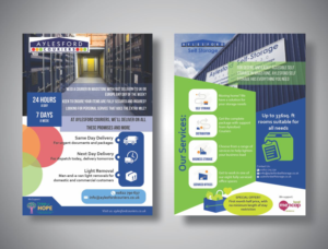 Aylesford Couriers/Aylesford Self-storage Awareness A5 leaflet | Diseño de Flyer por Fajr.