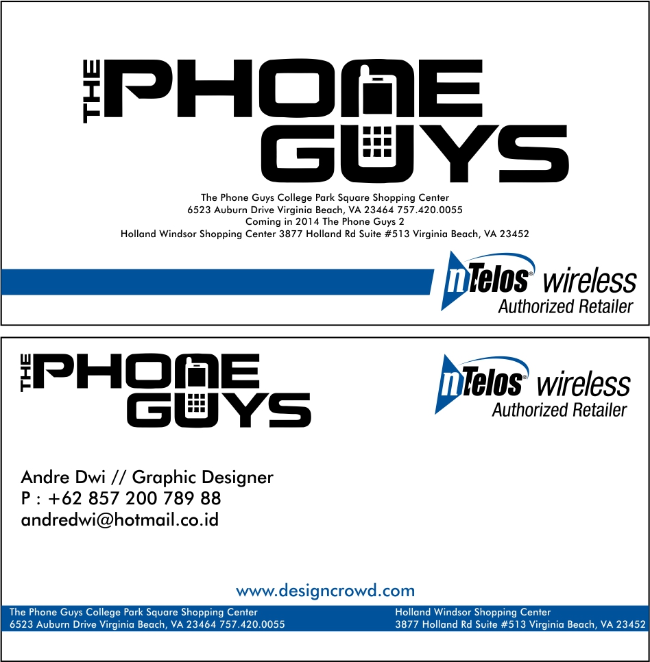 Design de Carte de Visite par alekecil pour Lewis LLC dba The Phone Guys | Design #2800782