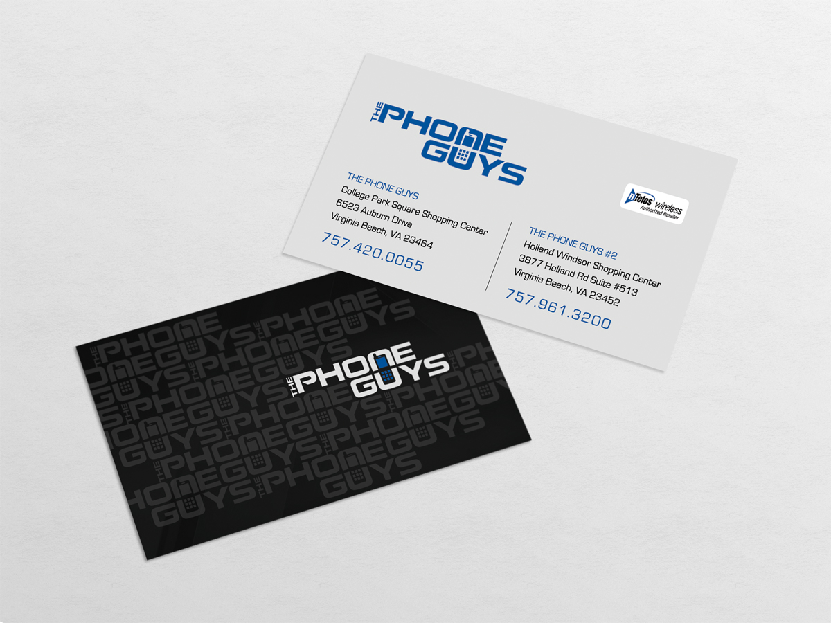 Business Card Design by diRtY.EMM for Lewis LLC dba The Phone Guys | Design #2924420