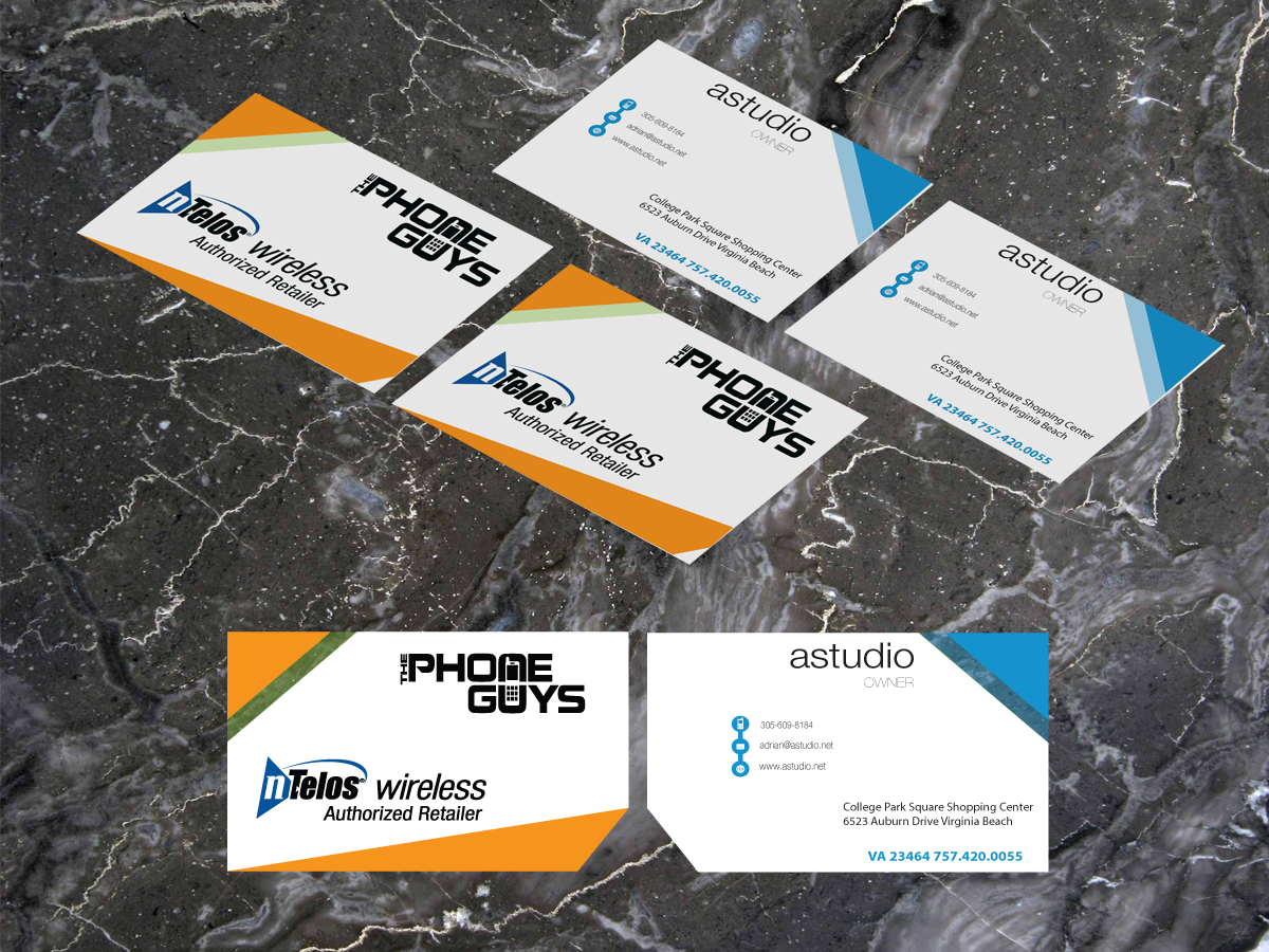 Business Card Design by hirundo.design for Lewis LLC dba The Phone Guys | Design #2800183