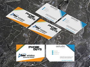 Business Card Design by hirundo.design for Lewis LLC dba The Phone Guys | Design: #2800183
