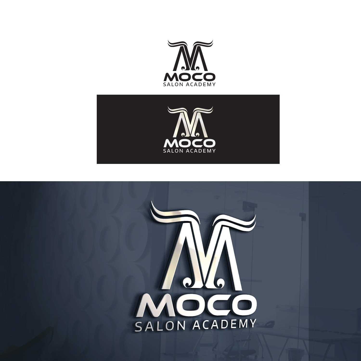 Logo Design by Finley Johnson for MoCo Salon Academy | Design #18339102
