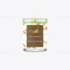 Label Design by CENTERSPREAD for 13.1 Candle Co. | Design: #18334364