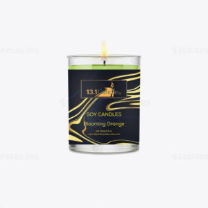 Label Design by CENTERSPREAD for 13.1 Candle Co. | Design: #18334365