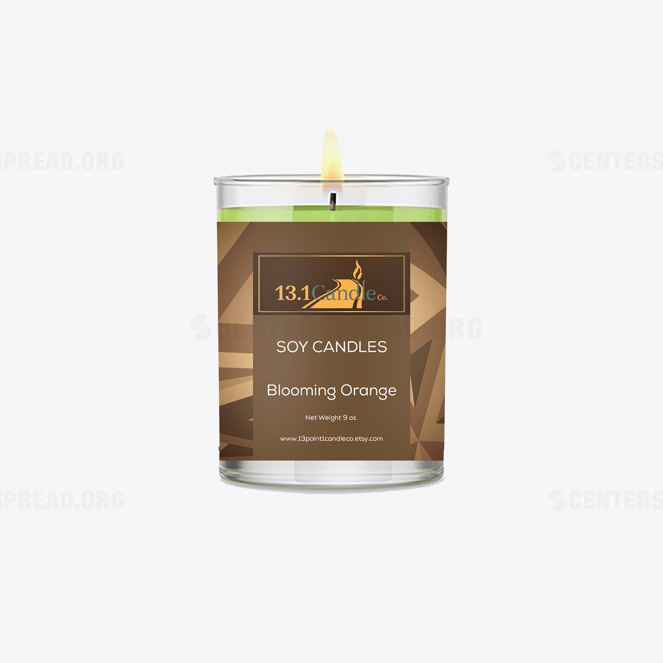Label Design by CENTERSPREAD for 13.1 Candle Co. | Design #18334366