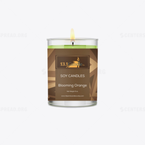 Label Design by CENTERSPREAD for 13.1 Candle Co. | Design: #18334366