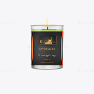 Label Design by CENTERSPREAD for 13.1 Candle Co. | Design #18334367