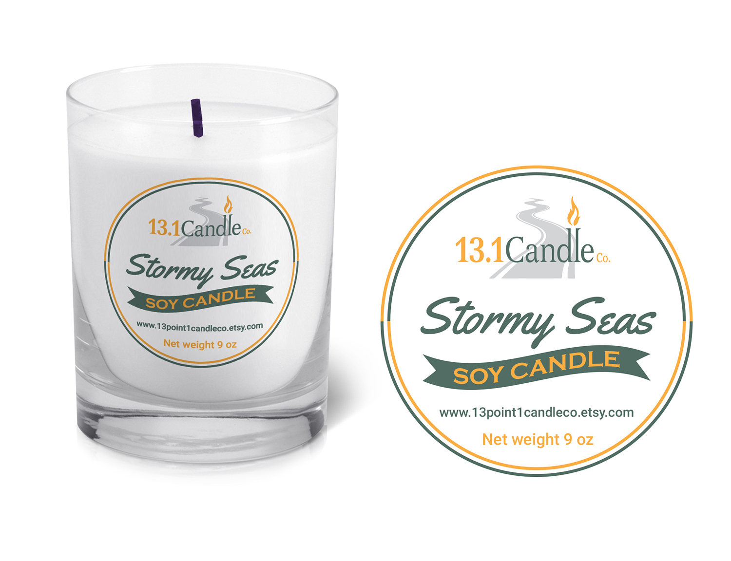 Label Design by mmmarif1982 for 13.1 Candle Co. | Design #18334518