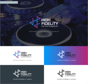High Fidelity Entertainment / 360-576-6589 / eventinfo@hifidjs.com / www.hifidjs.com / Wedding & Event Director / Mobile DJ/ Emcee / Corporate Events / Schools | Logo Design by Anhlee
