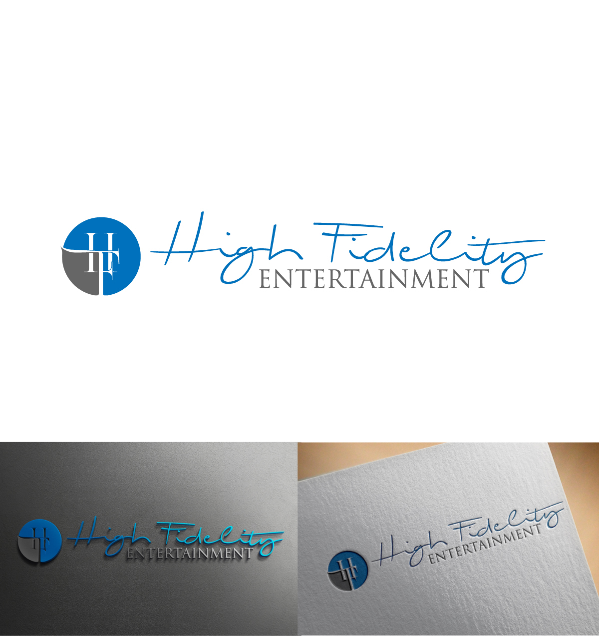 Logo Design by imyounuspathan 2 for High Fidelity Entertainment | Design #18330315