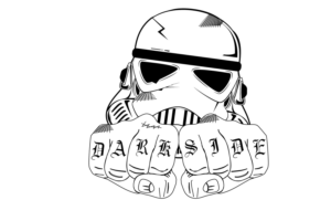 Bad Ass Storm Trooper Helmet with Hand Tattoo | Grafik-Design von Tejas_G