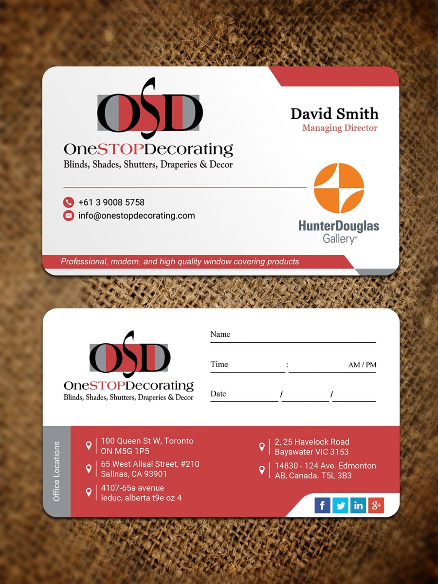 Business Card Design by Sandaruwan for this project | Design #18354126