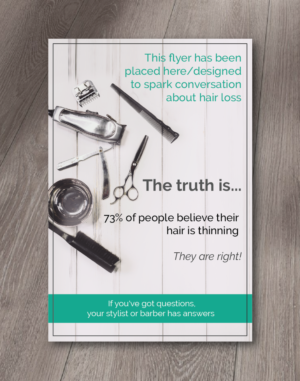 Stylist/Barber Standup Sign for Hair Regrowth Company | Flyer-Design von alex989