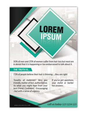 Stylist/Barber Standup Sign for Hair Regrowth Company | Flyer-Design von n214008