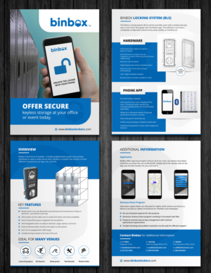 Binbox Locker Marketing Material | Diseño de Flyer por ecorokerz