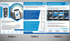 Binbox Locker Marketing Material | Flyer Design by TSU Creations