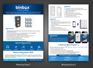 Binbox Locker Marketing Material | Diseño de Flyer por SAI DESIGNS