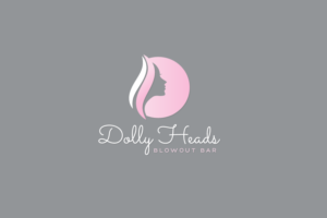 Dolly Heads Blowout Bar | Logo Design by jaime.sp