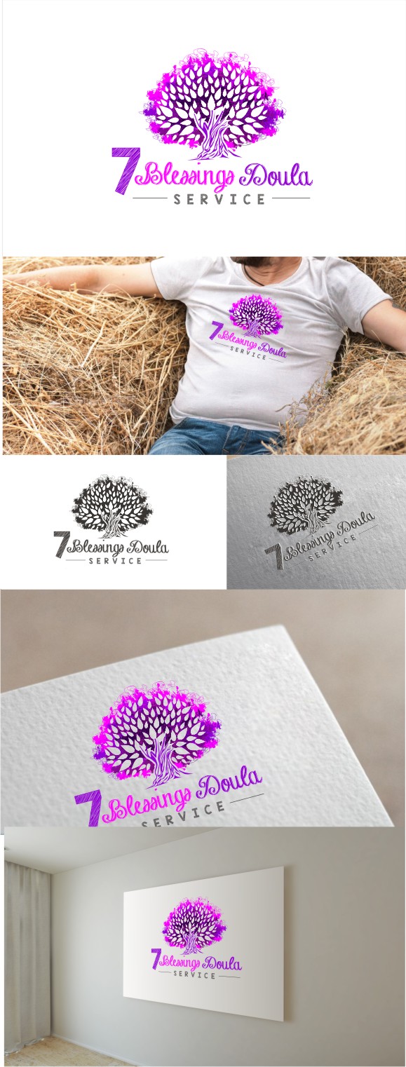 Logo Design by nutu for 7 Blessings Doula Service | Design #18349888