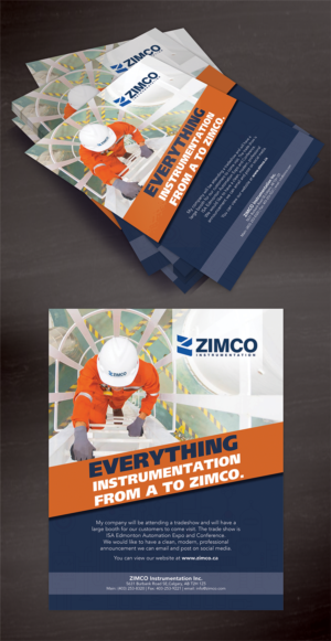 Zimco Trade Show Booth Announcement | Diseño de Flyer por designgreen