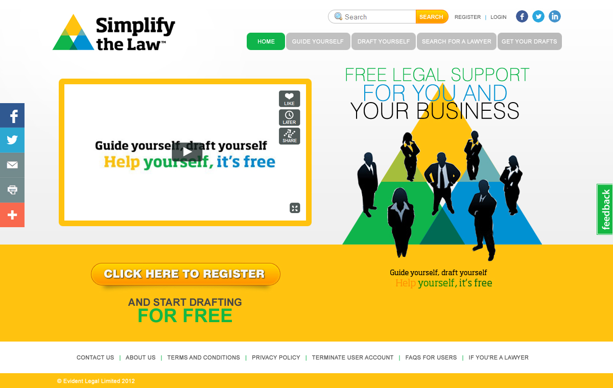 Web-Design von ColorDrops für Evident Legal Limited | Design #3169735