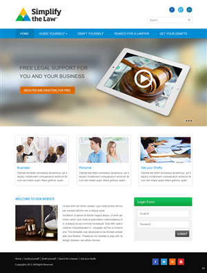 Web Design by pb for Evident Legal Limited | Design: #2814237