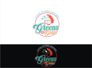 Greens On Grains, Listen to your cravings  | Logo Design by Soul Light