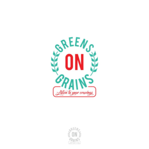Greens On Grains, Listen to your cravings  | Logo Design by Basksh Designs