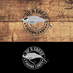 Up A Creek, Fishing Lures | Logo Design by sankar999