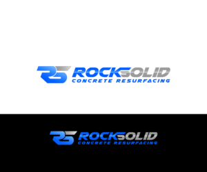 rocksolid concrete resurfacing | Logo Design by Mario