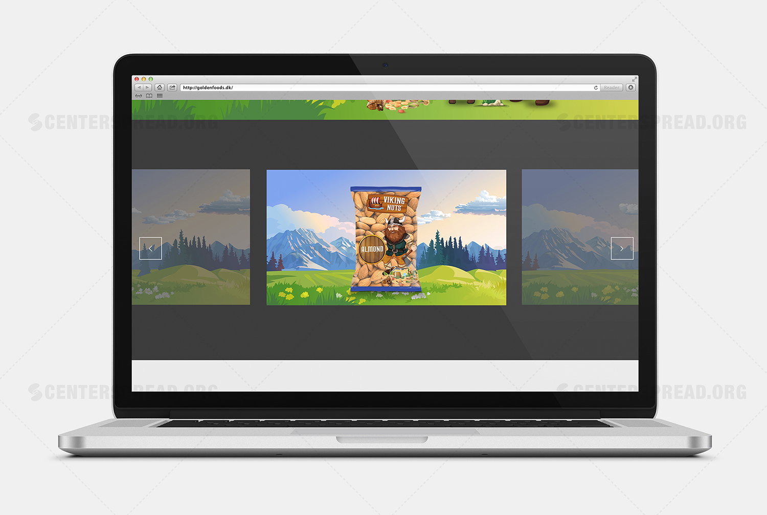 Diseño Web por CENTERSPREAD para Golden foods ApS | Diseño #18402706