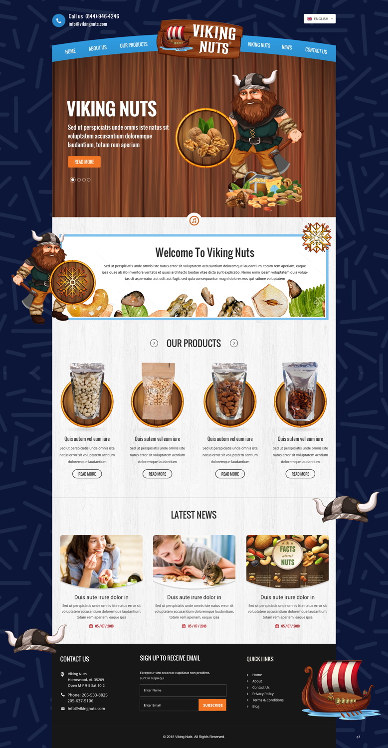 Web Design by pb for Golden foods ApS | Design #18405364