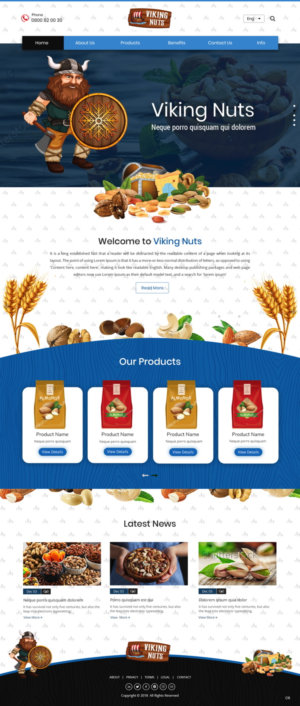 Diseño Web por pb para Golden foods ApS | Diseño: #18405365