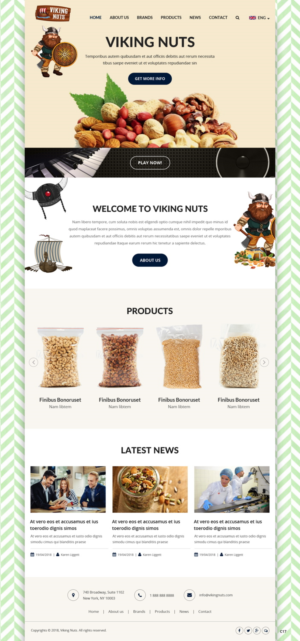 Diseño Web por pb para Golden foods ApS | Diseño: #18405366