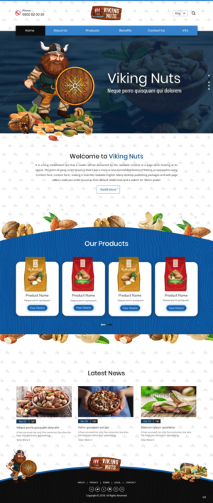 Diseño Web por pb para Golden foods ApS | Diseño: #18507887