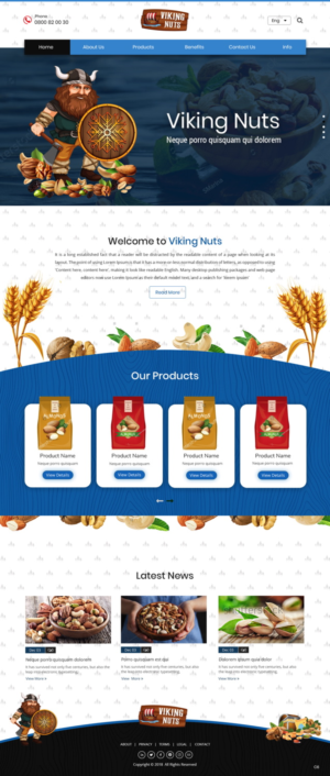 Diseño Web por pb para Golden foods ApS | Diseño: #18507888
