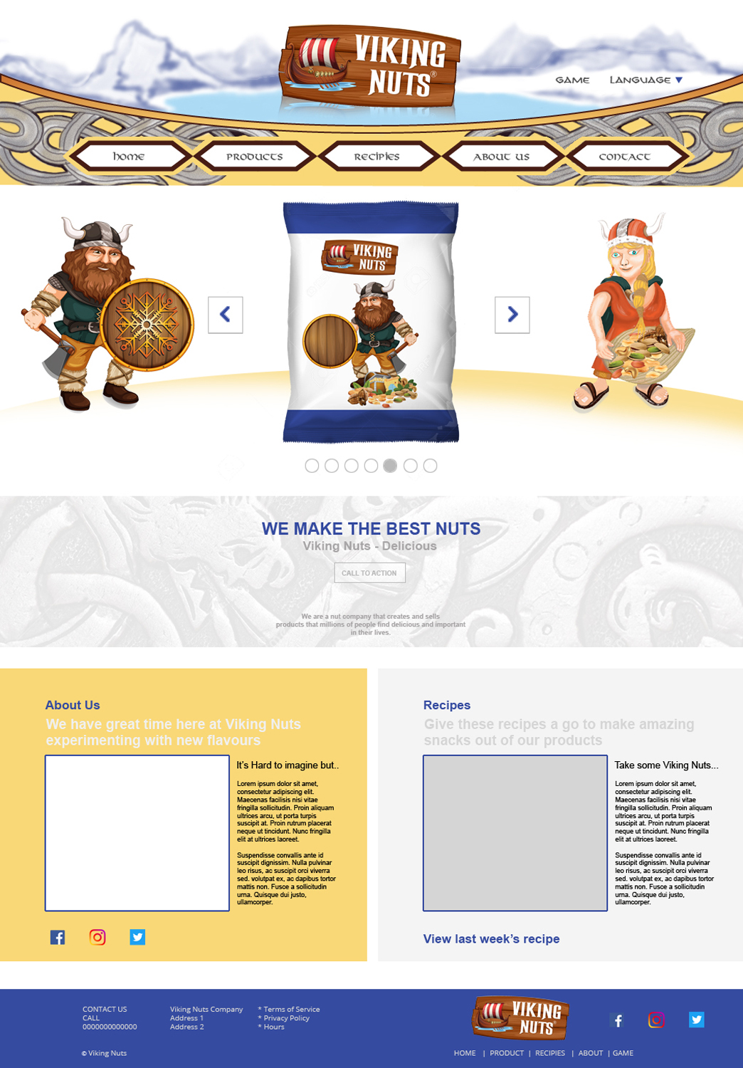 Web Design par Designer Mate pour Golden foods ApS | Design #18513165