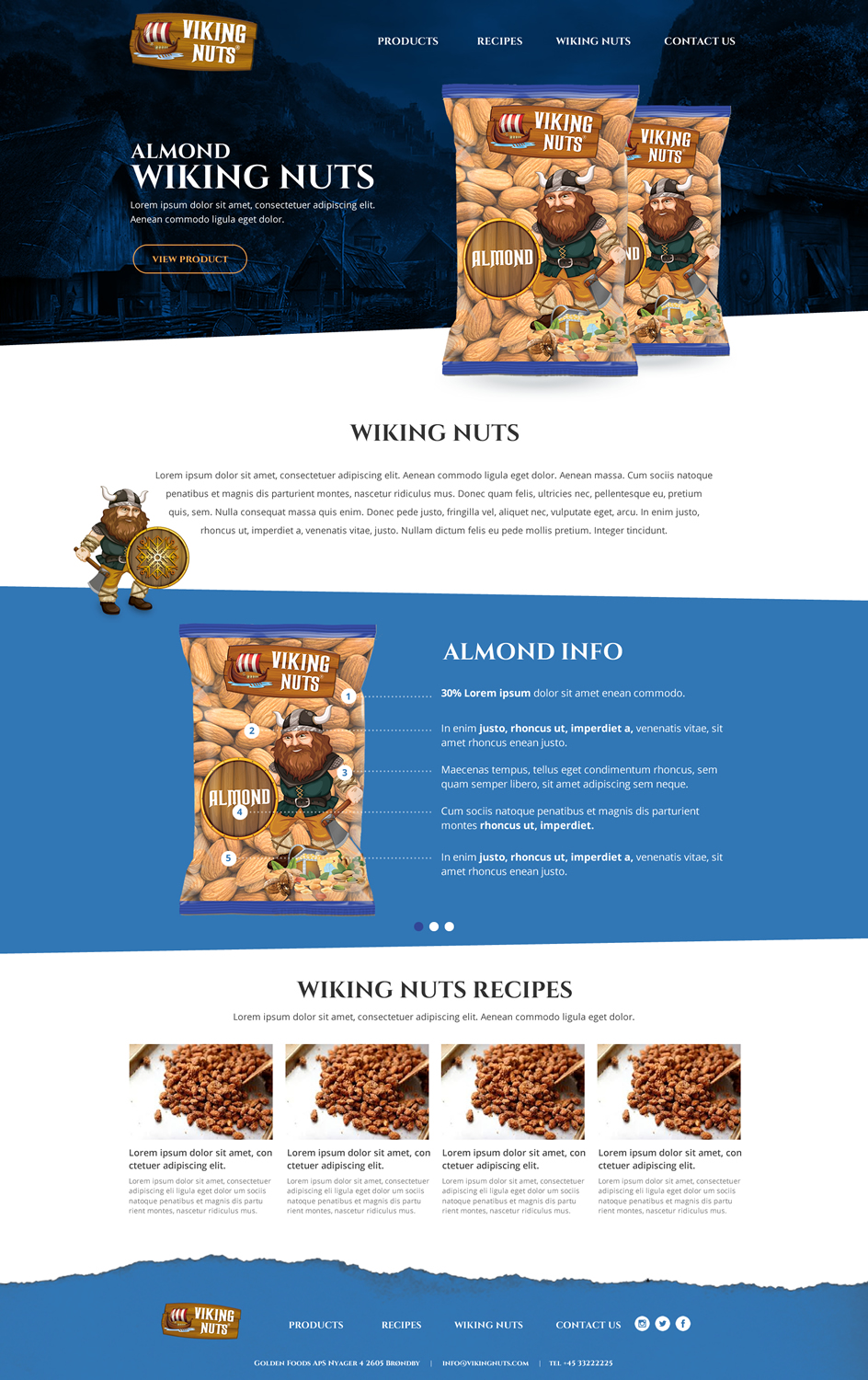 Web Design by Clofix for Golden foods ApS | Design #18394827
