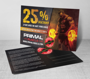 Postcard Design by Deziners Zone for Ultimate Fitness Nutrition, Inc. | Design: #18345540