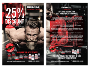 Diseño de Postal por janiceg para Ultimate Fitness Nutrition, Inc. | Diseño #18434576