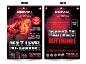 Postcard Design by SAI DESIGNS for Ultimate Fitness Nutrition, Inc. | Design: #18345500
