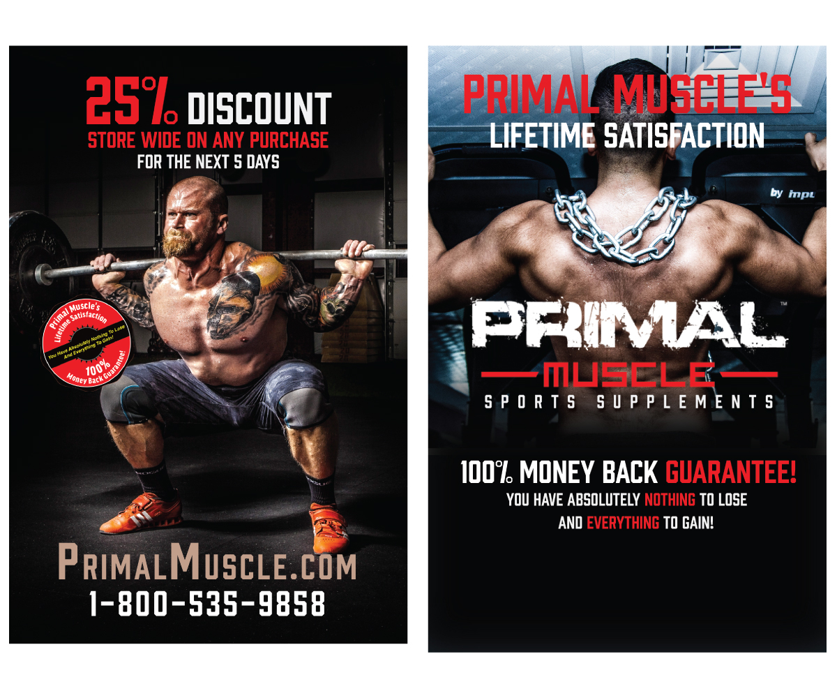 Design de Carte Postale par Ziad .A pour Ultimate Fitness Nutrition, Inc. | Design #18337075